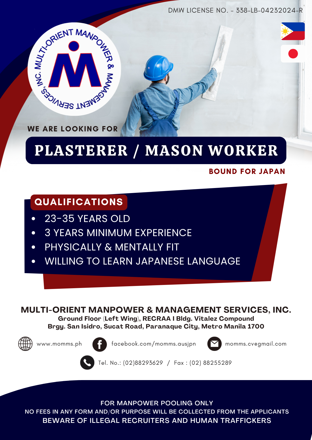 plasterer mason worker